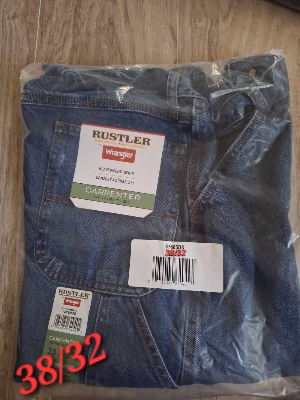 Wrangler Men's Carpenter Straight Leg Jeans - Blue